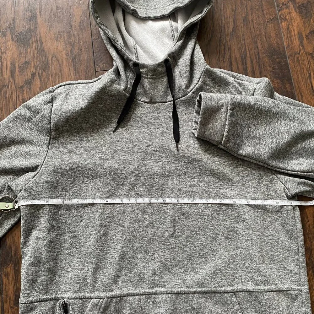 Nike Heather Gray Hoodie with Black Swoosh